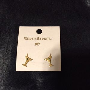 World Market Martini Glass Earrings